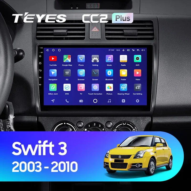 Комплект магнитолы TEYES CC2 Plus 10.2" для Suzuki Swift III 2004-2011
