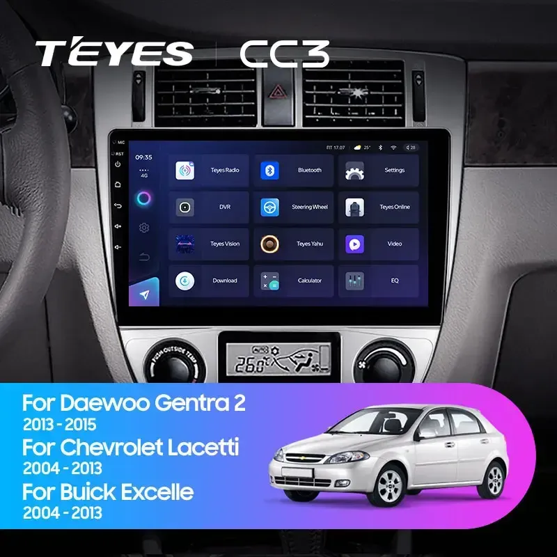Комплект магнитолы TEYES CC3L 10.2" для Chevrolet Lacetti