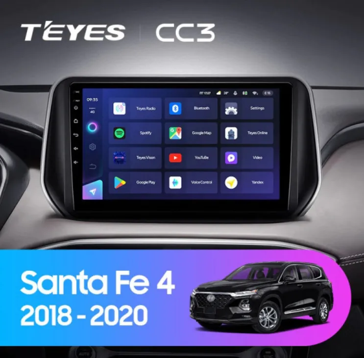 ШГУ Teyes CC3 3/32 GB Hyundai Santa Fe 2018+