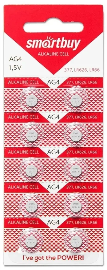 Элемент Smartbuy AG4-10B G4 LR626, LR66