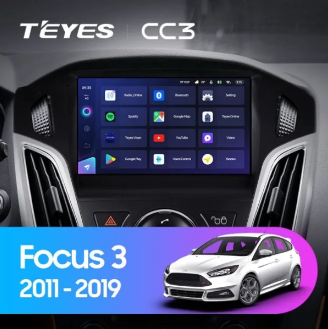 ШГУ Teyes CC3 3/32 9 Ford Focus 3 2011+