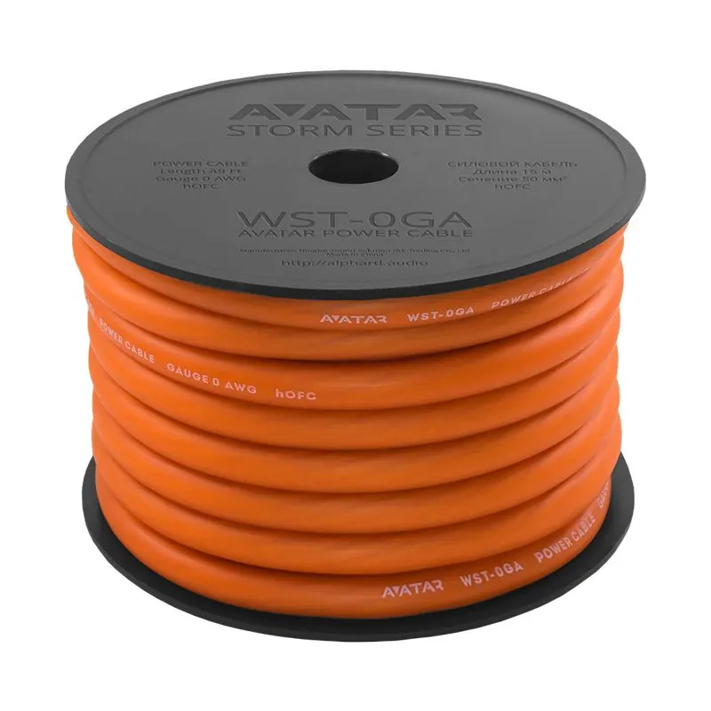Силовой кабель AVATAR WST-0GA (1б-15м)(1м)