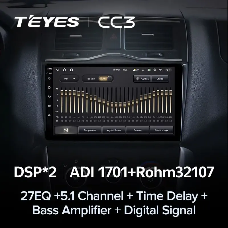 Комплект магнитолы TEYES CC3L 9.0" для ВАЗ (LADA) Granta