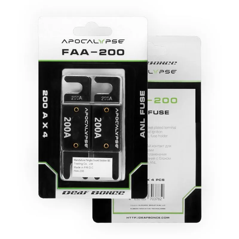 Предохранитель Deaf Bonce FAA 200, 200A (4шт упаковка)