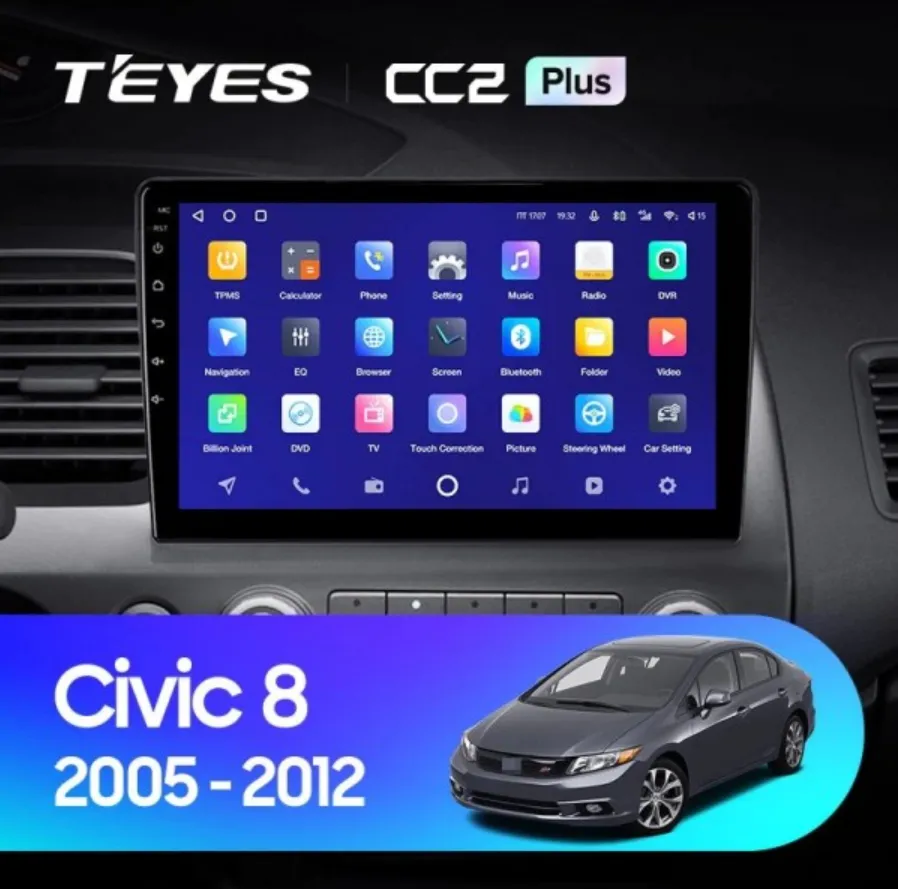 ШГУ Teyes CC2 Plus 4/32 GB Honda Civic 8 FK FN FD 2005-2012