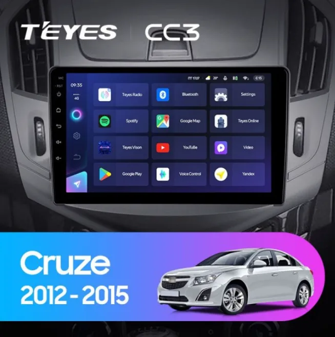 ШГУ Teyes CC3 4/64 GB Chevrolet Cruze J308 2012-2015