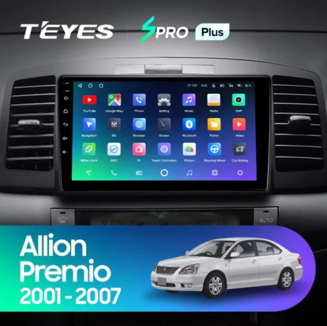 ШГУ Teyes CC2 Plus 3/32 GB Toyota Premio, Allion 2001 - 2007