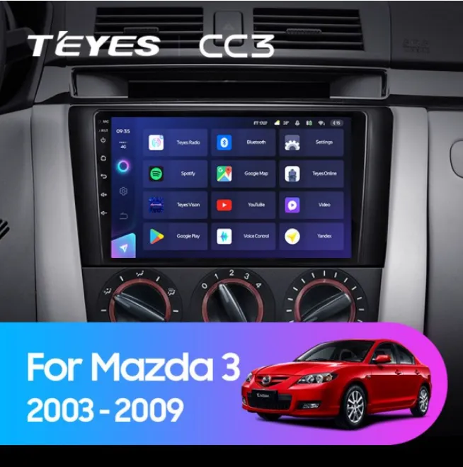 ШГУ Teyes CC3 3/32 GB Mazda 3 BK 2003-2009