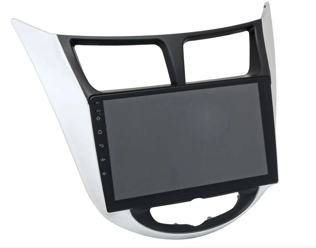 Рамка переходная RHY-FC803 UMS HYUNDAI Solaris 2011-2017 BLACK/SILVER, 9"