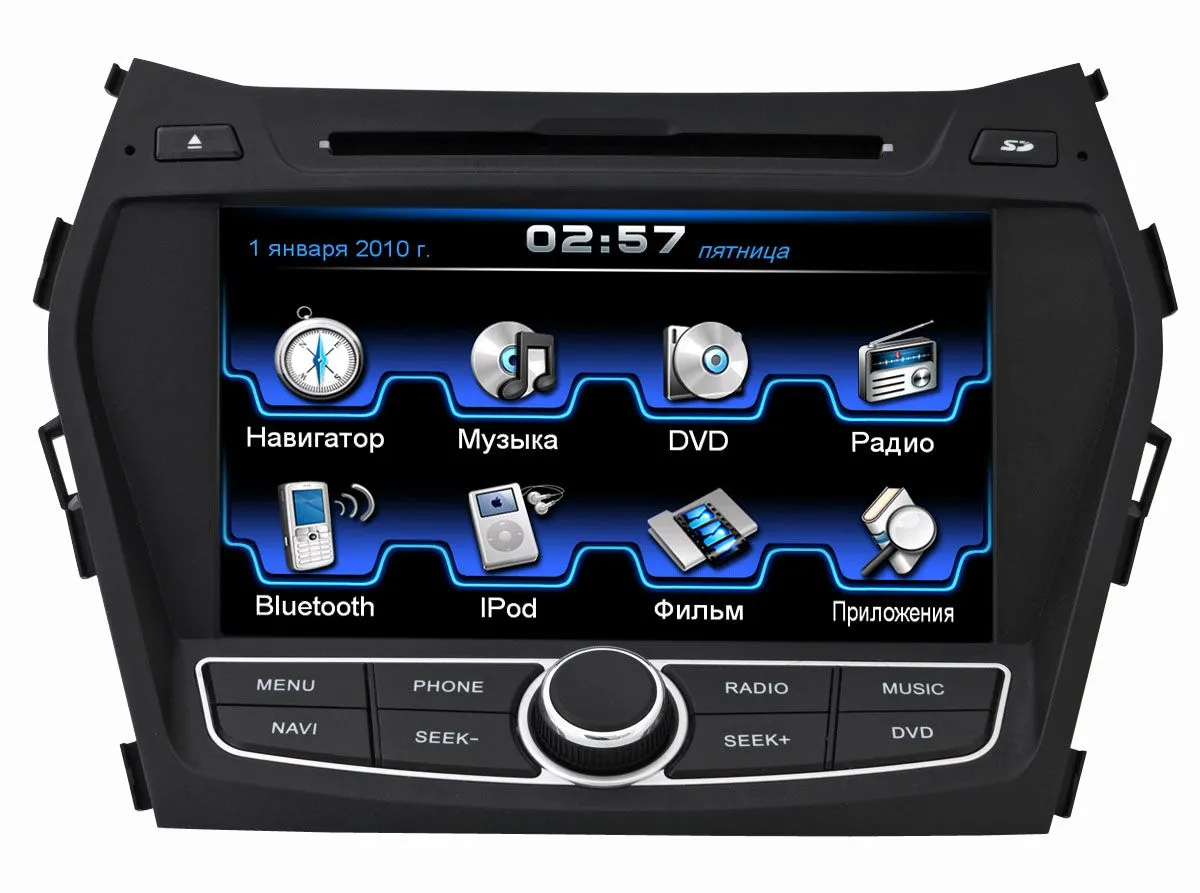 ШГУ INCAR CHR-2492 Hyundai Santa FE 13+ DVD2din
