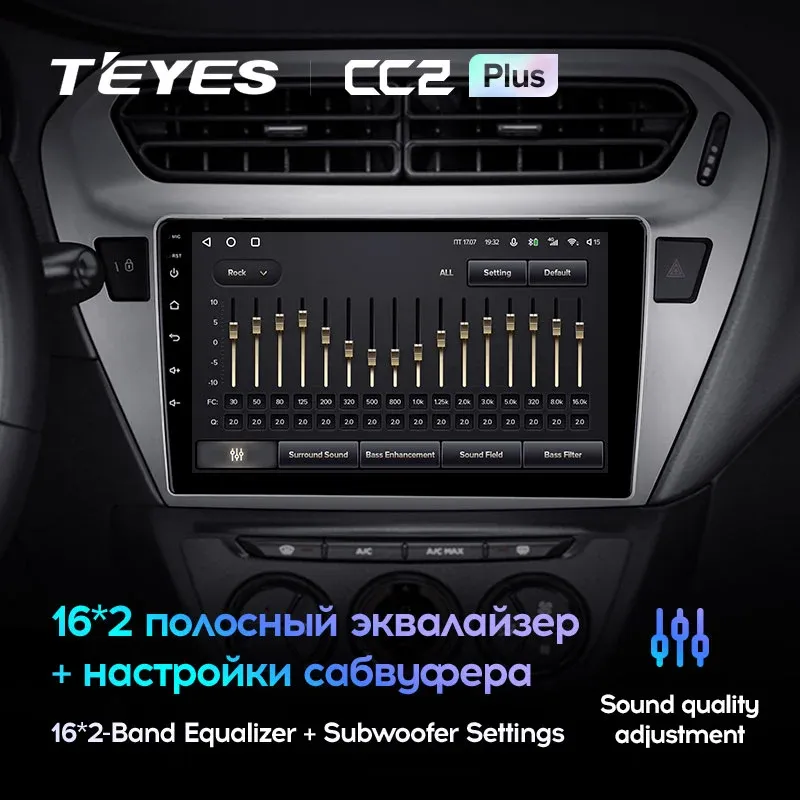 Комплект магнитолы TEYES CC2 Plus 9.0" для Peugeot 301 I 2012-2016