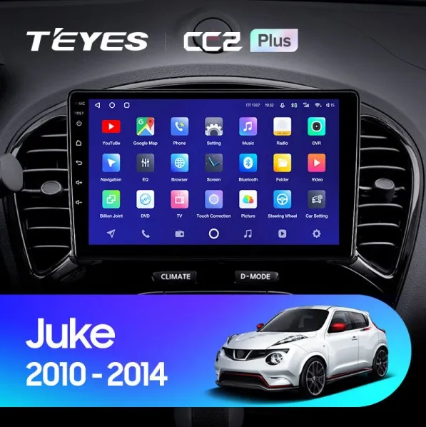 ШГУ Teyes CC2 Plus 3/32 GB Nissan Juke 2010-2014
