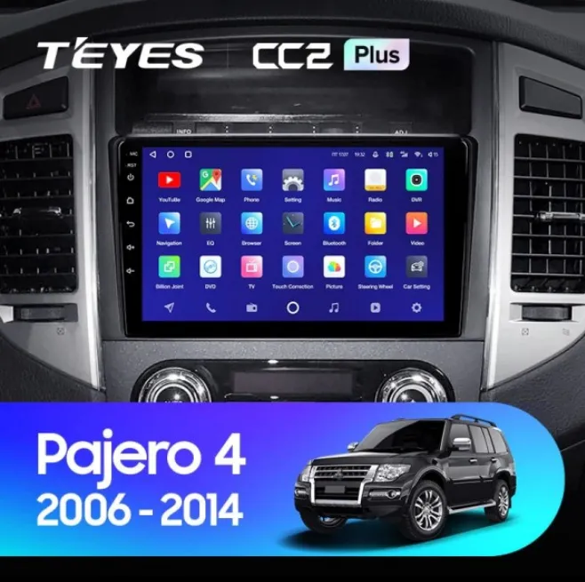 ШГУ Teyes CC2 Plus 4/64 GB Mitsubishi Pajero 4 V80 V90 2006-2014