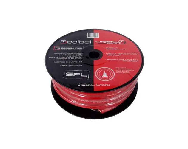Силовой кабель Ural (Урал) PC-DB00GA RED (1б-15м)(1м)