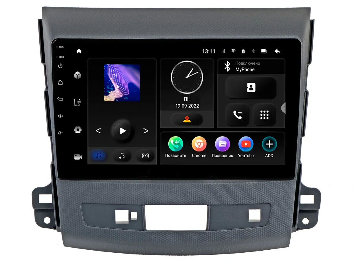 ШГУ  INCAR TMX-6105-6 Mitsubishi Outlander 9"