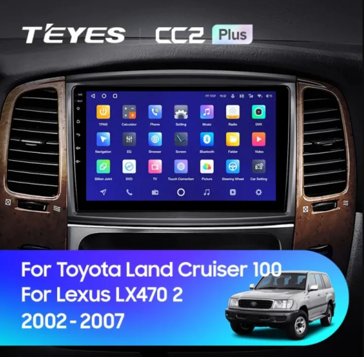 ШГУ Teyes CC2 Plus 3/32 GB Toyota Land Cruiser 100 2002-2007