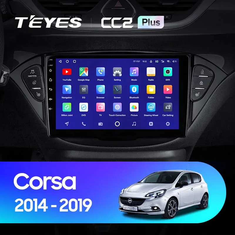 Комплект магнитолы TEYES CC2 Plus 9.0" для Opel Corsa E 2014-2019