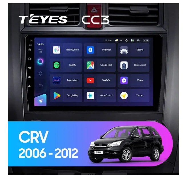 ШГУ Teyes CC3 Plus 3/32 GB Honda CR-V 3 2006-2012