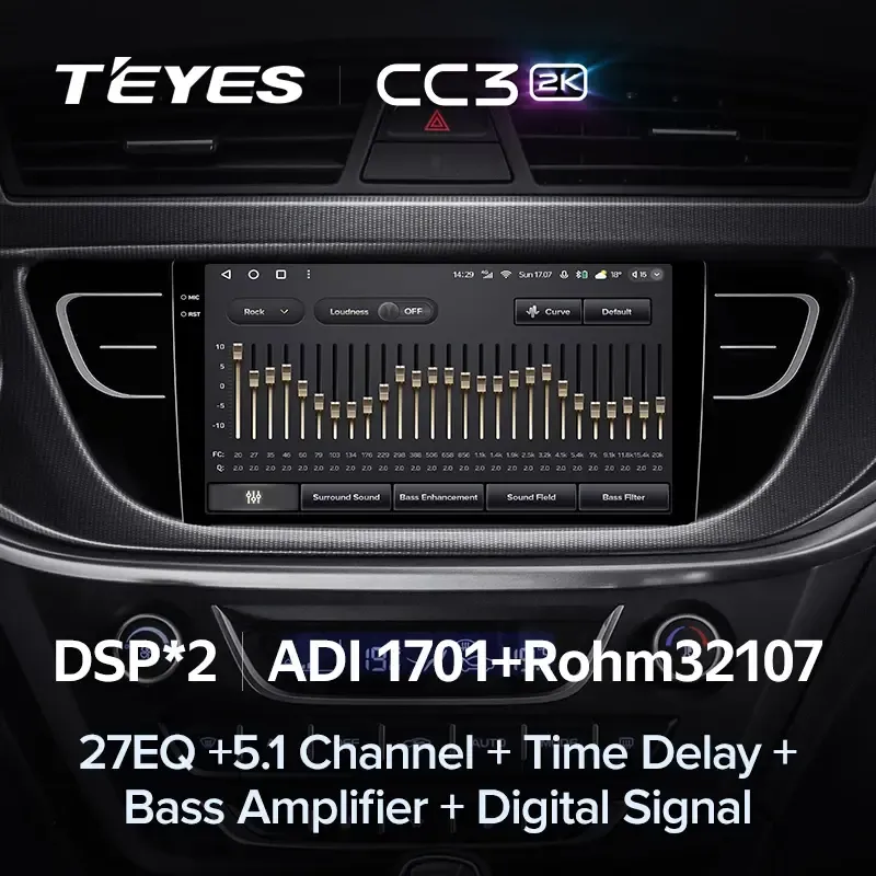 Комплект магнитолы TEYES CC3 2K 9.5" для Geely Atlas 2016-2020