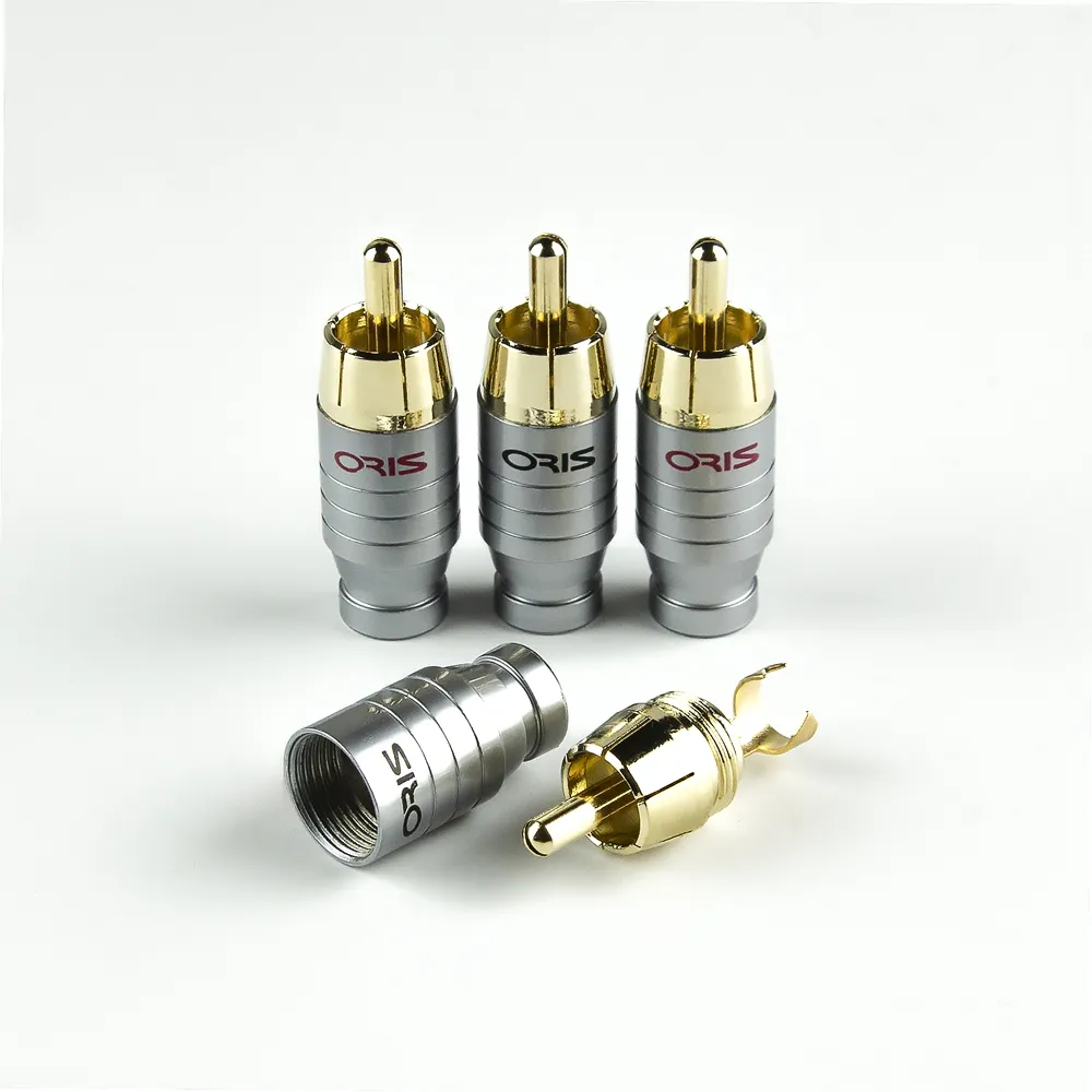 RCA - разъем ORIS RC-23M (4шт)