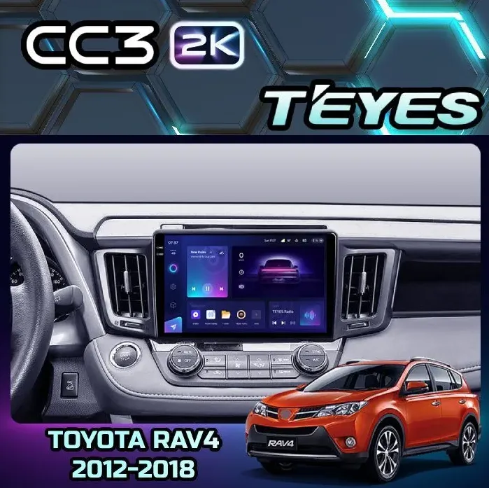 ШГУ Teyes CC3 2K 4/64 GB Toyota RAV4 4 XA40 2012-2018 