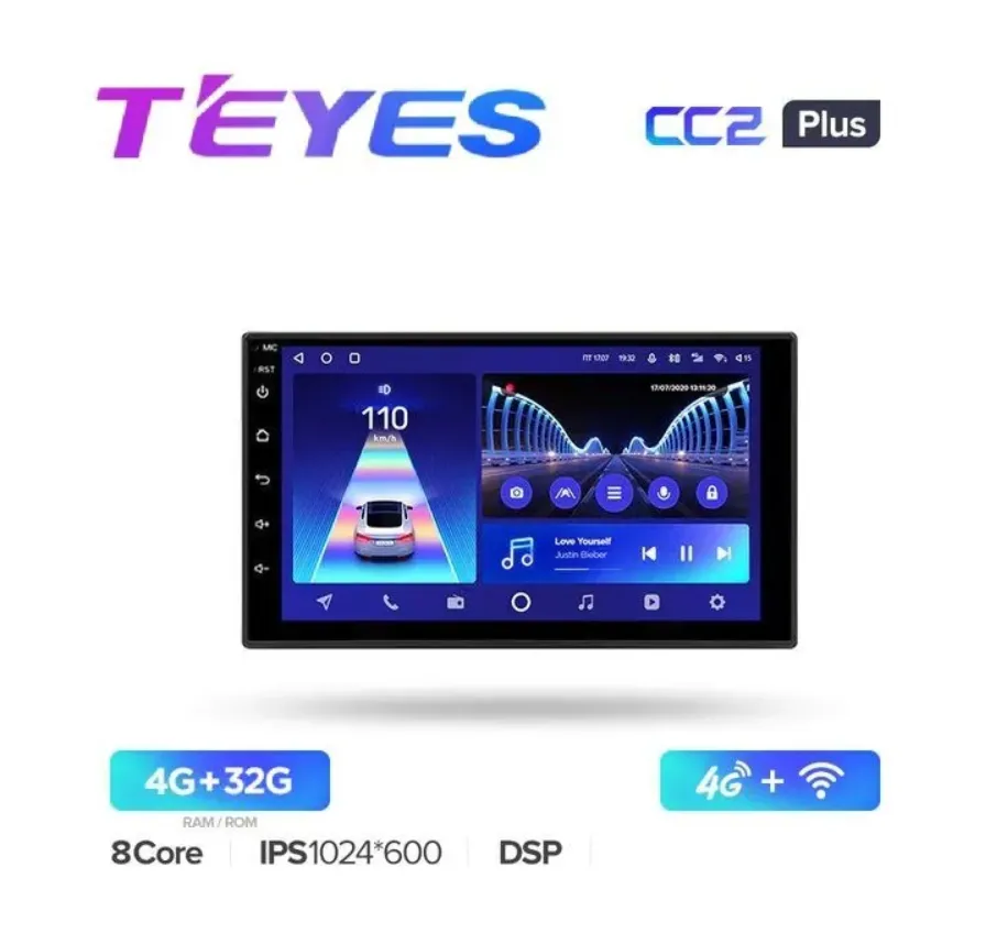Головное устройство Teyes CC2 Plus 4/32 Universal 7"