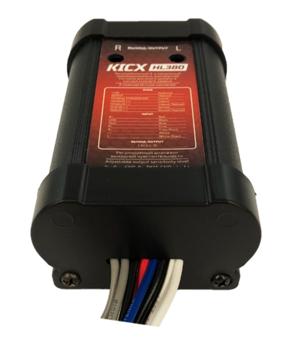 Прeобразователь уровня сигнала Kicx 2-хканальный HL380