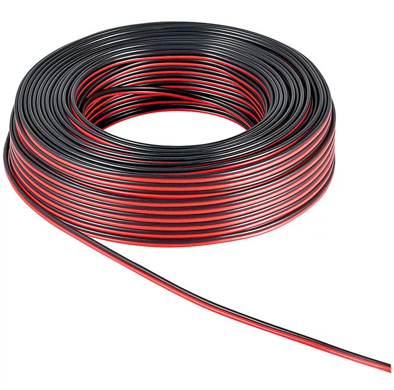 Монтажный кабель СМ 0,5 красно-черный (Titan B) в метрах