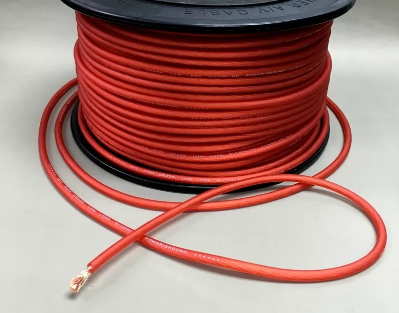 Силовой кабель DD Audio Z-wire 10Ga Red (1б-76м)(1м)