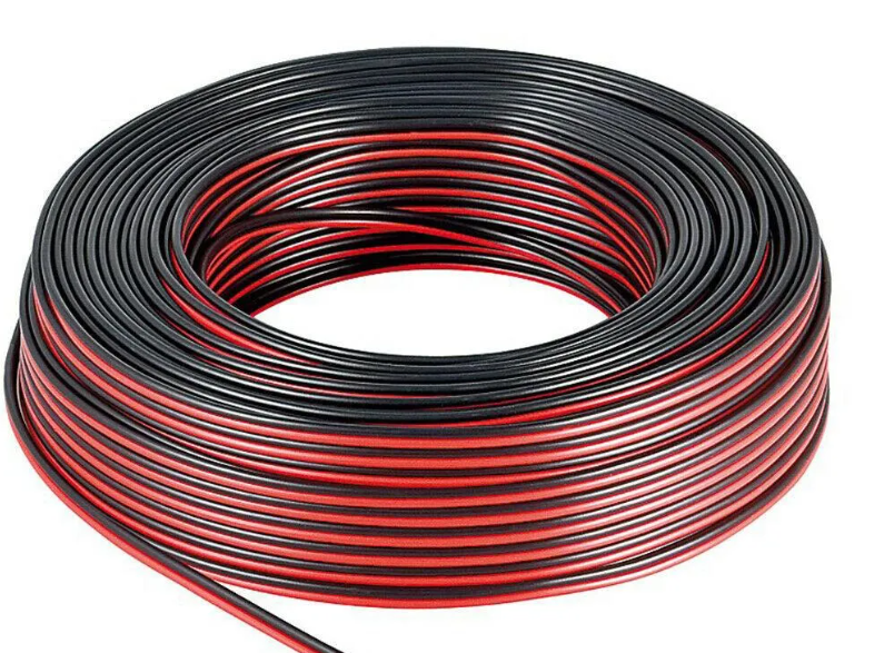 Монтажный кабель СМ 0,5 черн/красн 100м  (Titan B) 2х0,50
