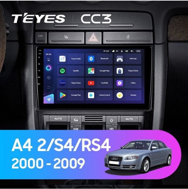 ШГУ Teyes CC3 3/32 Audi A4 2000-2009