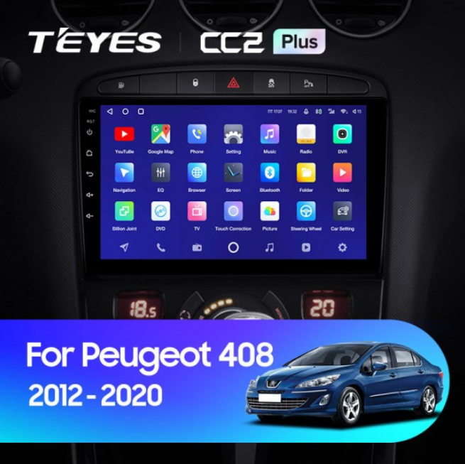 ШГУ Teyes CC2 Plus 3/32 Peugeot 408 2012-2020 / 308 2007-2015