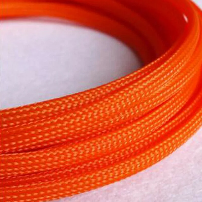Защитная кабельная оплетка GA D12mm оранжевая (1б-50м) (1м)