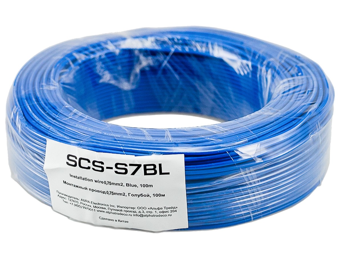 Монтажный кабель Aura SCS-S7BL (1б-100м) (1м)