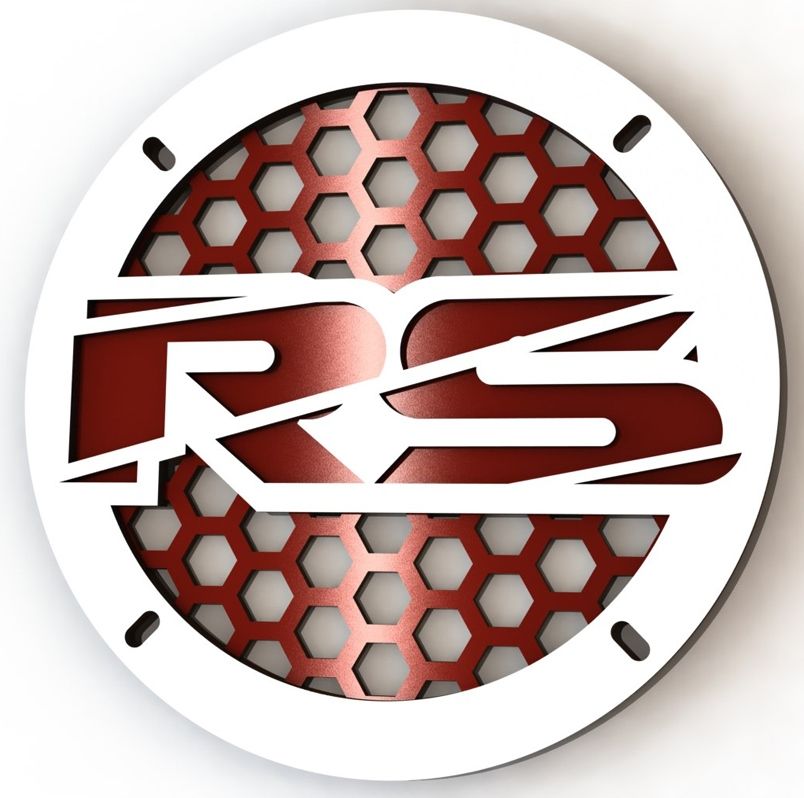 Защитная сетка (гриль) RS 5" White/Red