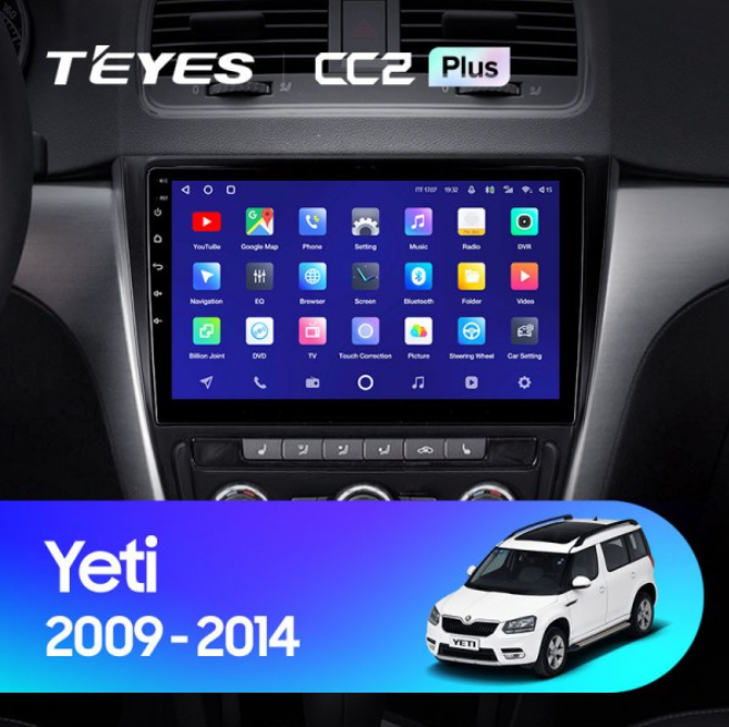 ШГУ Teyes CC2 Plus 3/32 GB Skoda Yeti 2009-2014